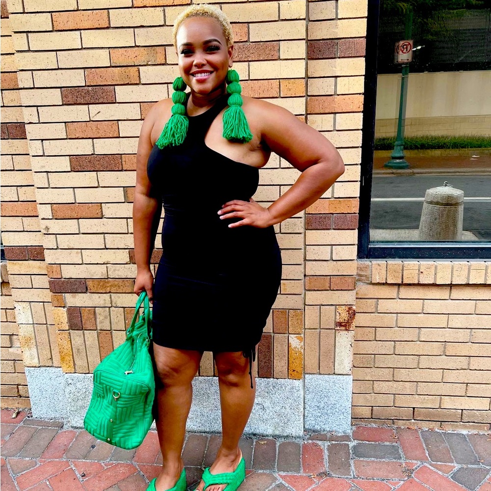 Kelly Green XL Tassel Earrings